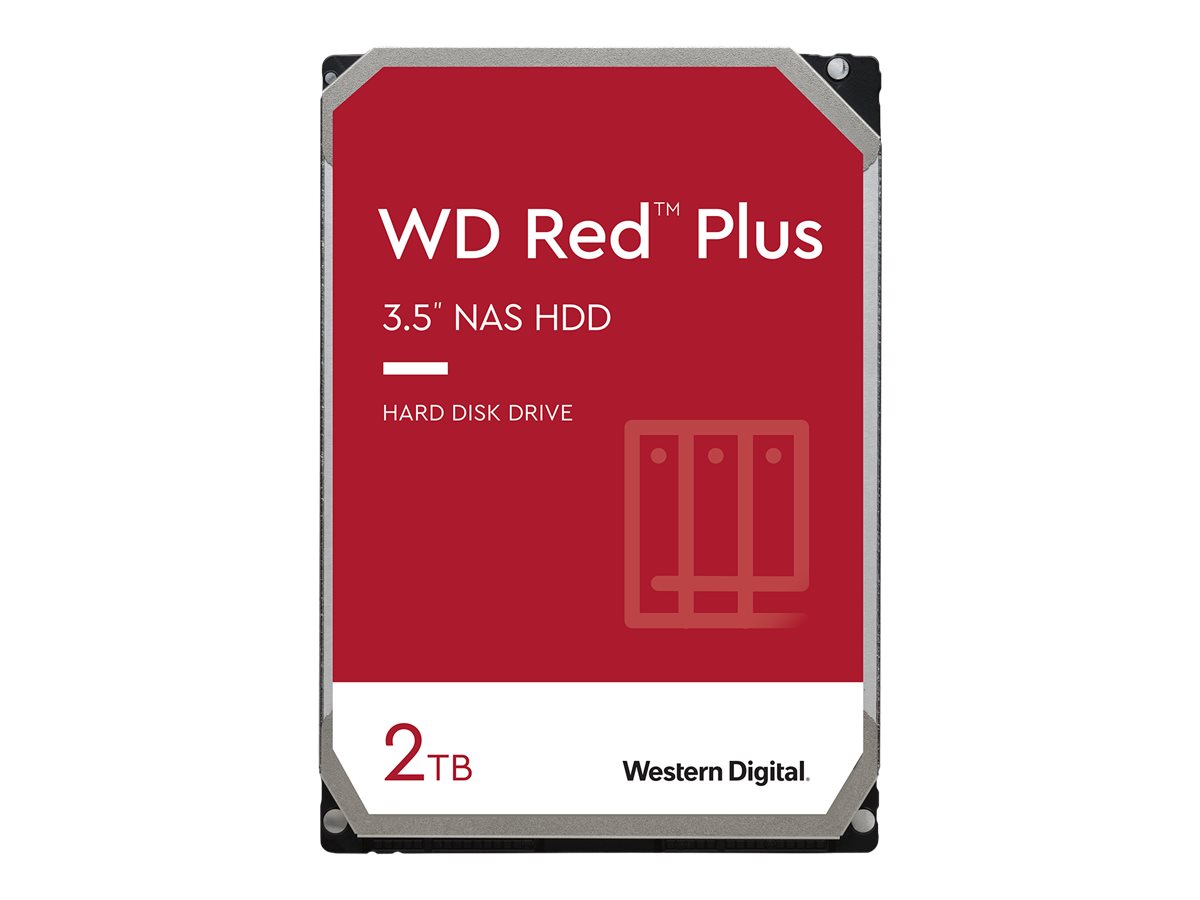 WD Red WD20EFPX - Disque dur - 2 To - interne - 3.5" - SATA 6Gb/s - 5400 tours/min - mémoire tampon : 64 Mo - WD20EFPX - Disques durs internes