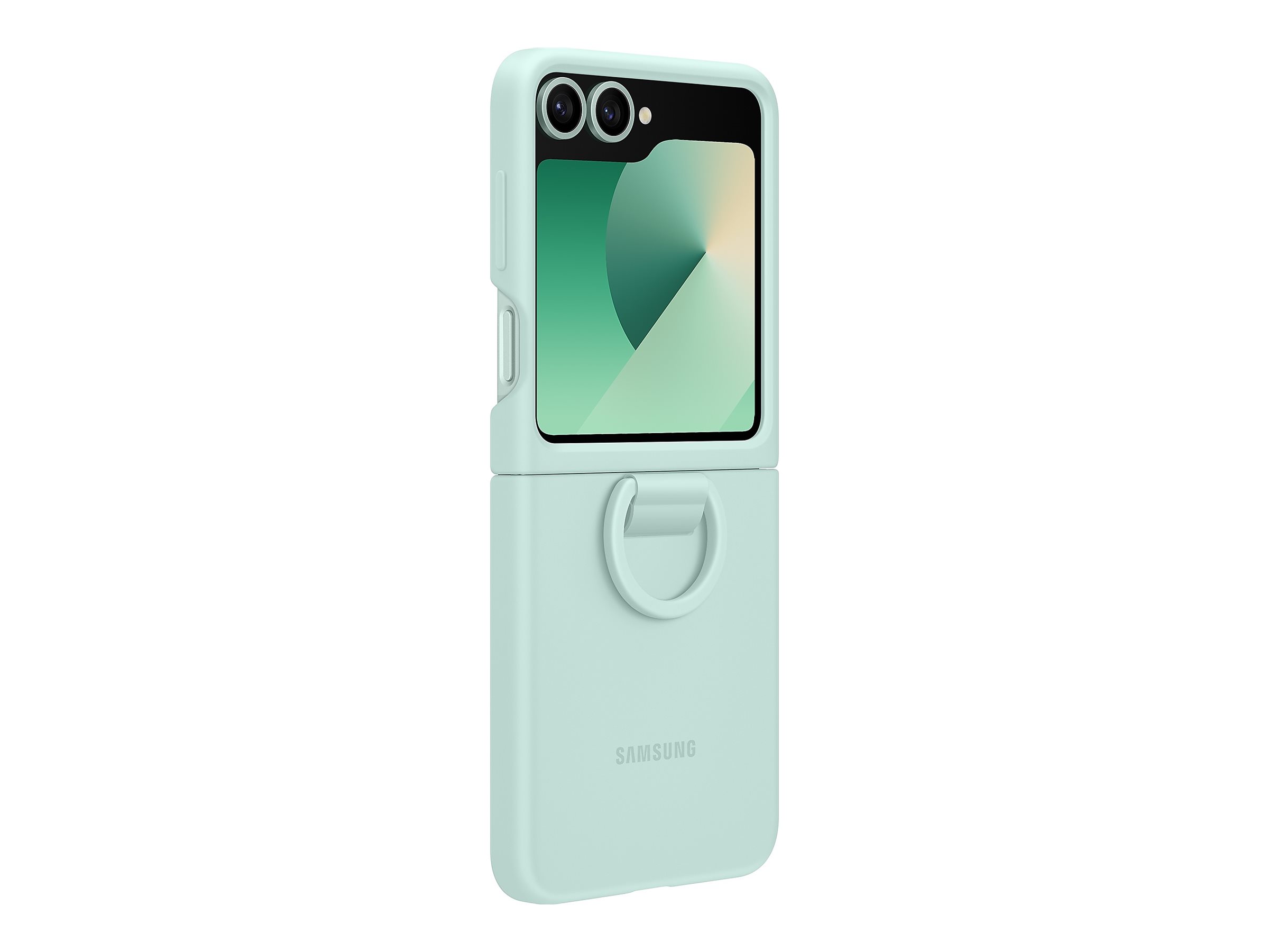 Samsung EF-PF741 - Coque de protection pour téléphone portable - avec anneau - silicone - menthe - pour Galaxy Z Fold6 - EF-PF741TMEGWW - Coques et étuis pour téléphone portable