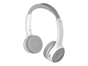 Cisco Headset 730 - Micro-casque - sur-oreille - Bluetooth - sans fil - Suppresseur de bruit actif - USB, jack 3,5mm - platine - pour Cisco DX70, DX80; IP DECT Phone 6825; IP Phone 88XX; Unified Wireless IP Phone 8821 - HS-WL-730-BUNA-P - Écouteurs