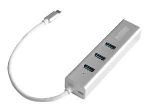 Urban Factory Compact USB-C Compact Station: Input USB-C, Output 3x USB 3.0, LAN and micro USB for power delivery - Station d'accueil - USB-C - TCM02UF - Stations d'accueil pour ordinateur portable