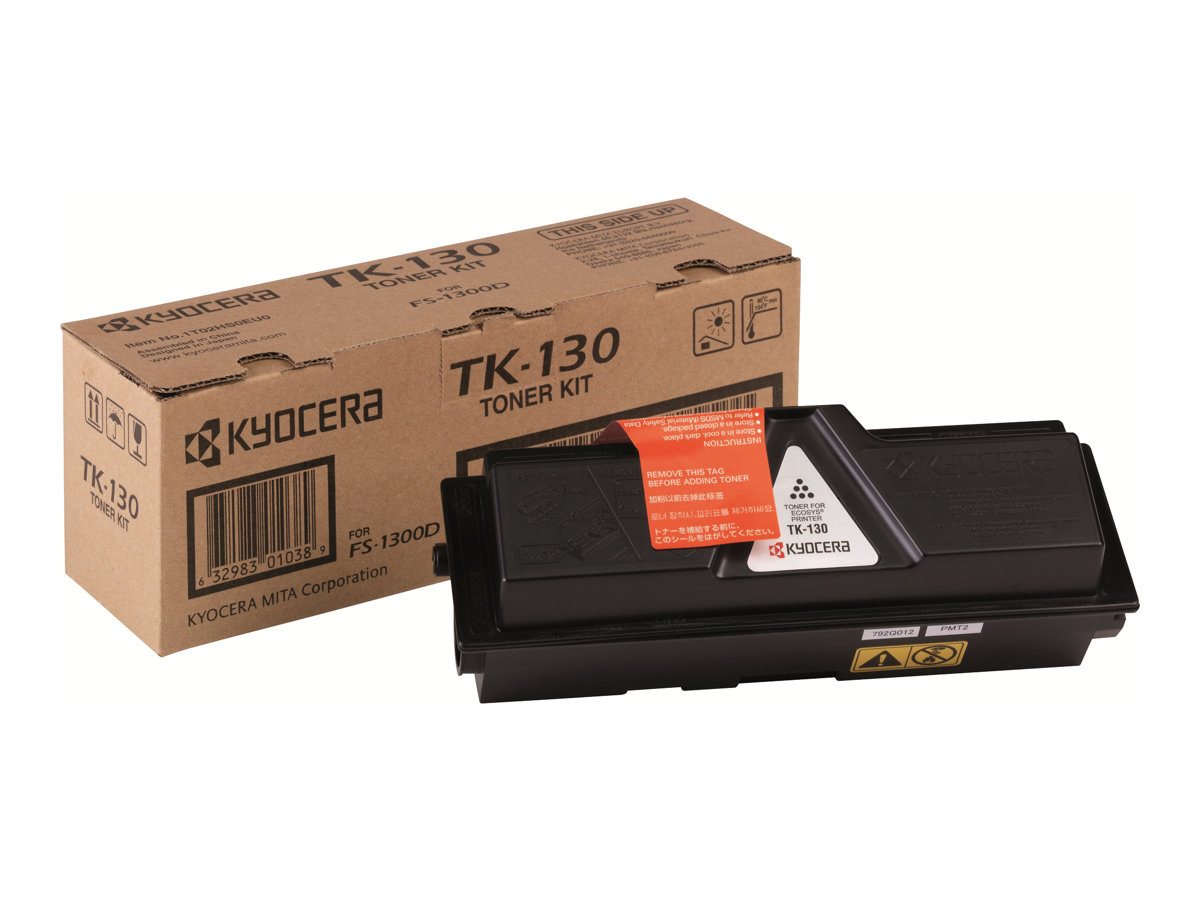 Kyocera TK 130 - Noir - original - cartouche de toner - pour Kyocera FS-1028, FS-1128; FS-1300, 1350 - 1T02HS0EUC - Cartouches de toner