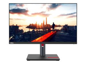 Lenovo ThinkVision P24h-30 - Écran LED - 23.8" - 2560 x 1440 QHD @ 60 Hz - IPS - 300 cd/m² - 1000:1 - 4 ms - HDMI, DisplayPort, USB-C - noir corbeau - pour ThinkPad P15 Gen 2 20YQ - 63B3GAT6EU - Écrans d'ordinateur