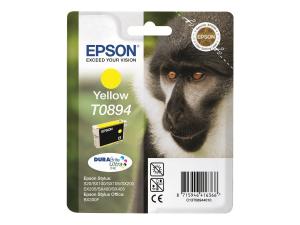 Epson T0894 - 3.5 ml - jaune - original - blister - cartouche d'encre - pour Stylus S21, SX110, SX115, SX210, SX215, SX400, SX405, SX410, SX415; Stylus Office BX300 - C13T08944011 - Cartouches d'encre Epson