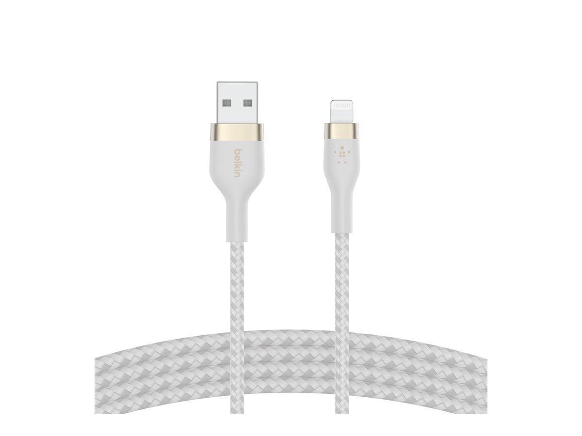 Belkin BOOST CHARGE - Câble Lightning - USB mâle pour Lightning mâle - 2 m - blanc - CAA010BT2MWH - Accessoires pour systèmes audio domestiques