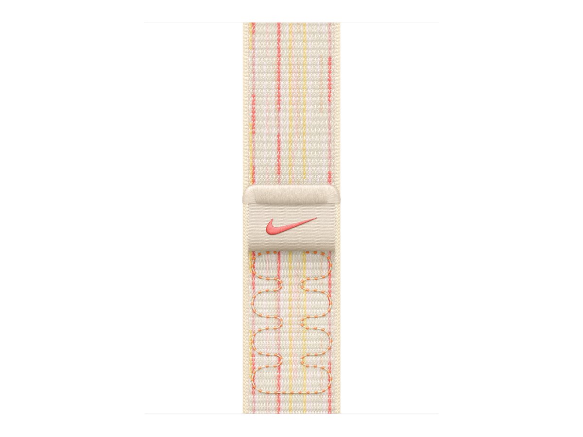 Apple Nike - Boucle pour montre intelligente - 40 mm - 130 - 190 mm - lumière des étoiles/rose - MC1Q4ZM/A - accessoires divers