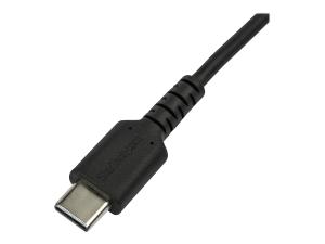 StarTech.com Câble USB-C vers Lightning Noir Robuste 2 m  - Câble de Charge/Synchronistation USB Type C vers Lightning Fibre Aramide - iPad/iPhone 12 Certifié Apple Mfi (RUSBCLTMM2MB) - Câble Lightning - Lightning mâle pour 24 pin USB-C mâle - 2 m - noir - RUSBCLTMM2MB - Câbles spéciaux