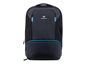 Acer Predator Hybrid backpack - Retail Pack - sac à dos pour ordinateur portable - 15.6" - noir, bleu sarcelle - pour Predator Helios 300; Predator Triton 300; 500; 700 - NP.BAG1A.291 - Sacoches pour ordinateur portable