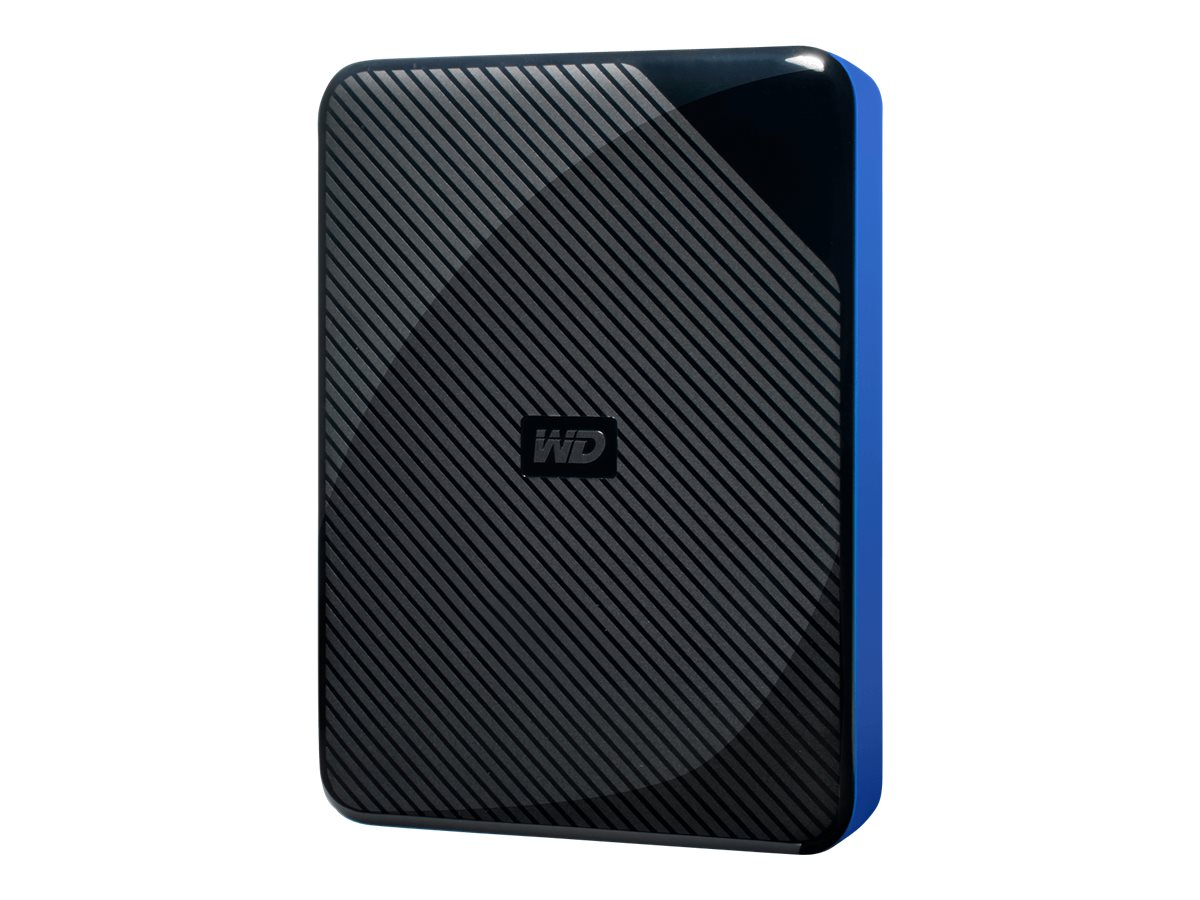 WD Gaming Drive WDBM1M0040BBK - Disque dur - 4 To - externe (portable) - USB 3.0 - haut noir avec bas bleu - WDBM1M0040BBK-WESN - Disques durs externes