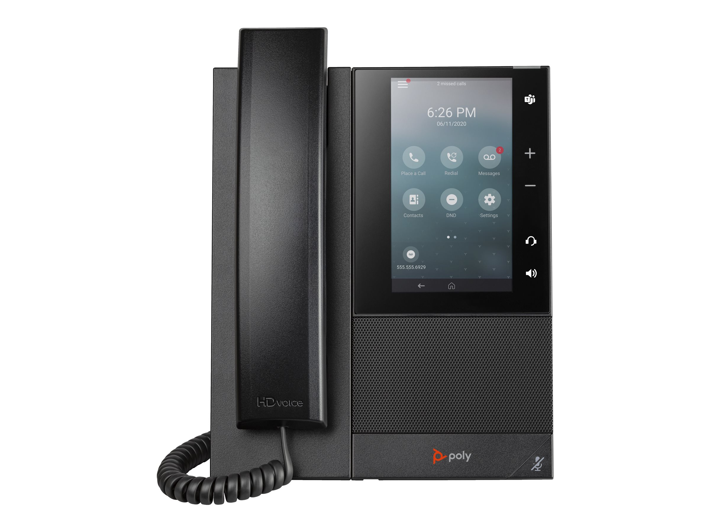 Poly CCX 500 - Téléphone VoIP - avec Interface Bluetooth - SIP, RTCP, RTP, SRTP, SDP - 24 lignes - noir - compatible GSA Trade - Conformité TAA - 849B5AA#AC3 - Téléphones filaires