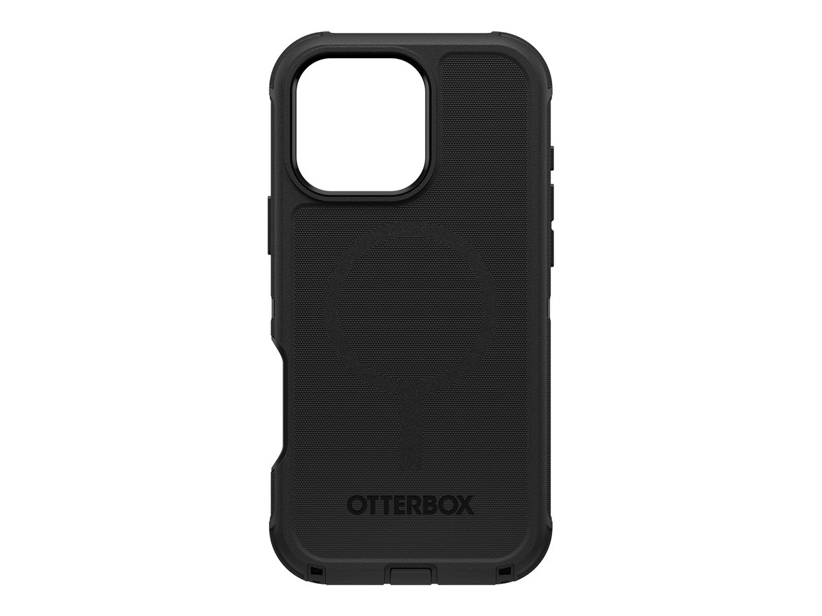 OtterBox Defender Series - Coque de protection pour téléphone portable - compatibilité avec MagSafe - silicone - noir - pour Apple iPhone 16 Pro Max - 77-95989 - Coques et étuis pour téléphone portable