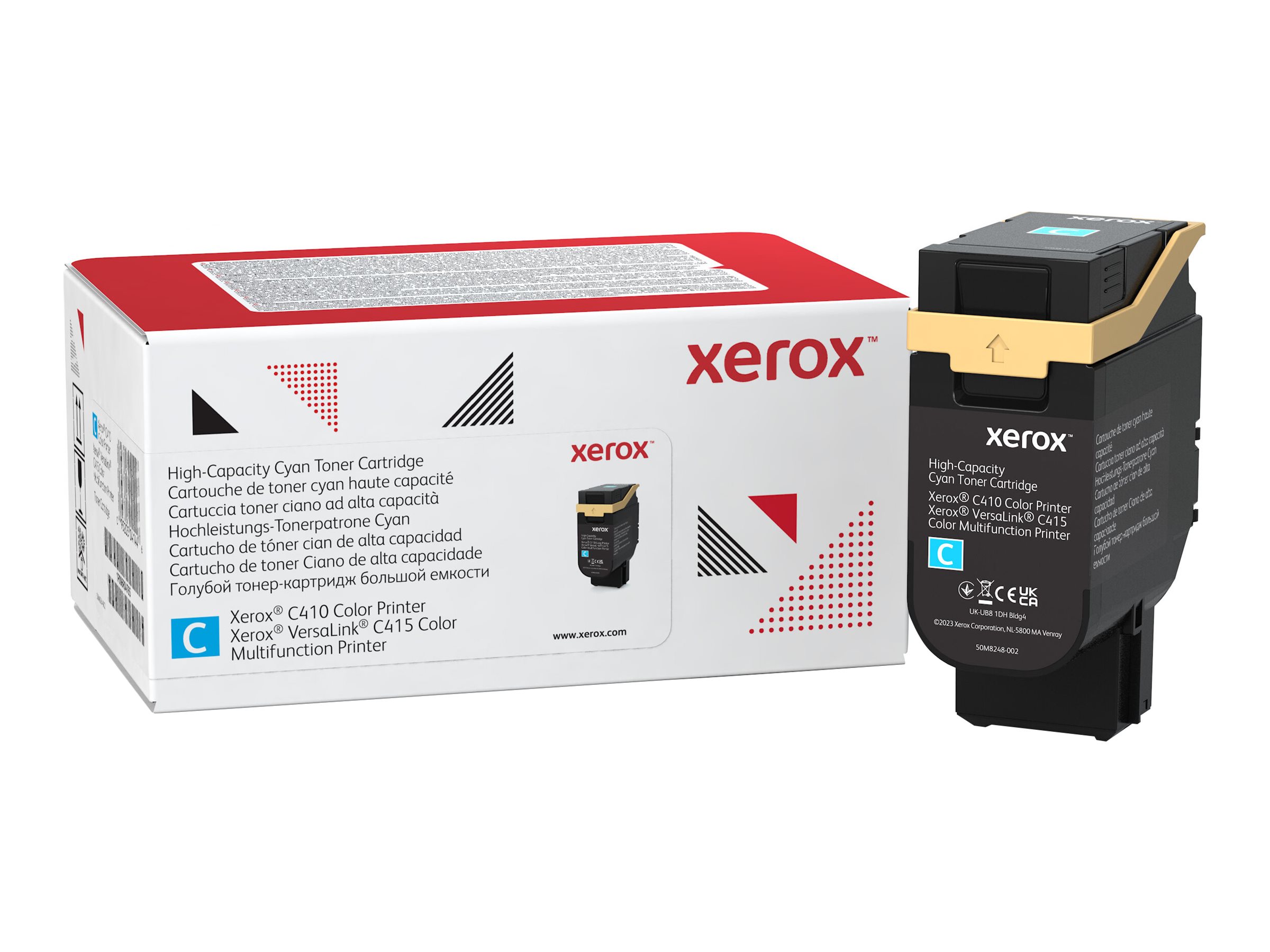 Xerox - Haute capacité - cyan - original - boîte - cartouche de toner Use and Return - pour Xerox C410; VersaLink C415/DN, C415V_DN - 006R04686 - Cartouches de toner