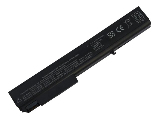 DLH - Batterie de portable (équivalent à : HP KU533AA, HP HSTNN-OB60, HP HSTNN-XB60, HP 484788-001, HP 501114-001, HP BS554AA, HP 458274-421, HP 493976-001, HP HSTNN-LB60, HP AV08XL, HP 592078-001) - Lithium Ion - 5200 mAh - 75 Wh - pour HP EliteBook 8530p, 8530w, 8540p, 8540w, 8730p, 8730w, 8740w - HERD1059-B074P4 - Batteries pour ordinateur portable