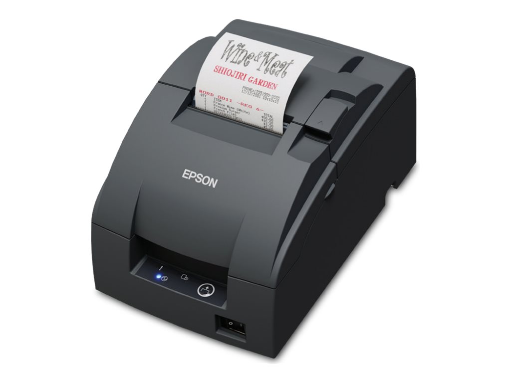 Epson TM U220IID (102) - Imprimante de reçus - deux couleurs (monochrome) - matricielle - Rouleau (7,6 cm) - 16 cpi - 9 pin - jusqu'à 8.8 lignes/sec - série - outil de coupe - gris foncé - C31CL28102 - Imprimantes matricielles