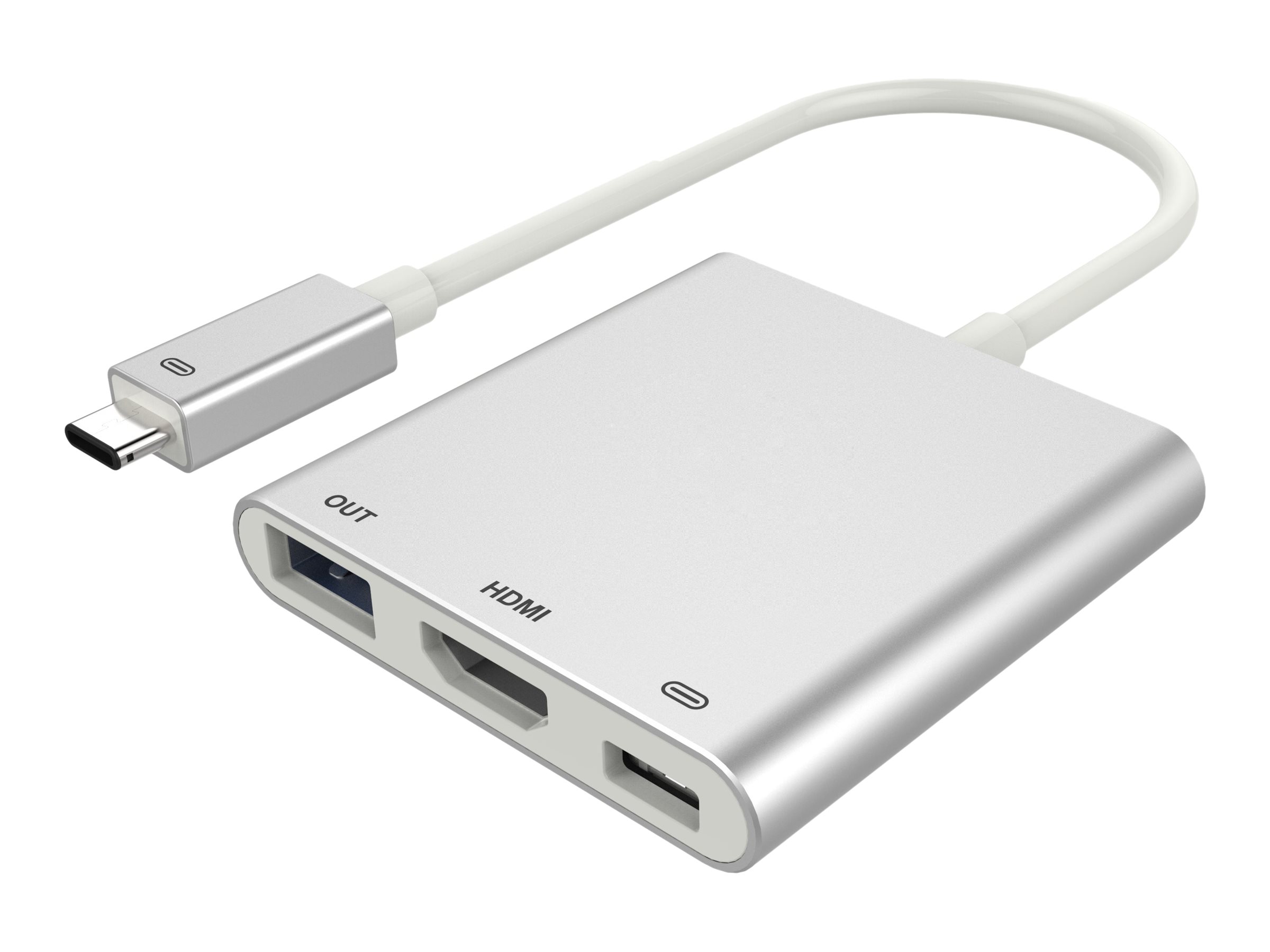 DLH DY-TU2720G - Adaptateur vidéo externe - USB-C 3.2 Gen 1 - HDMI - gris, aluminium - DY-TU2720G - Adaptateurs vidéo grand public