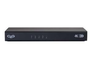 C2G 4-Port HDMI Splitter with HDCP - Répartiteur vidéo/audio - 4 x HDMI - de bureau - 89023 - Commutateurs KVM