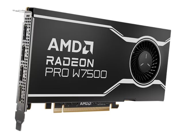 AMD Radeon Pro W7500 - Carte graphique - Radeon Pro W7500 - 8 Go GDDR6 - PCIe 4.0 x8 - 4 x DisplayPort - 100-300000078 - Adaptateurs vidéo grand public