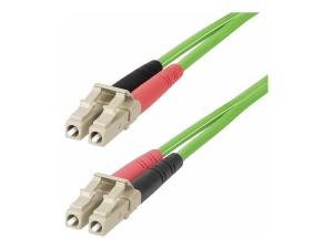 StarTech.com 1m (3ft) LC to LC (UPC) OM5 Multimode Fiber Optic Cable, 50/125µm Duplex LOMMF Zipcord, VCSEL, 40G/100G, Bend Insensitive, Low Insertion Loss, LSZH Fiber Patch Cord - Cordon de raccordement - LC/UPC multimode (M) pour LC/UPC multimode (M) - 1 m - 2.9 mm - fibre optique - duplex - 50 / 125 microns - OM5 - sans halogène, débit de transfert de données jusqu'à 100 Gbps - vert - LCLCL-1M-OM5-FIBER - Câblesenfibres