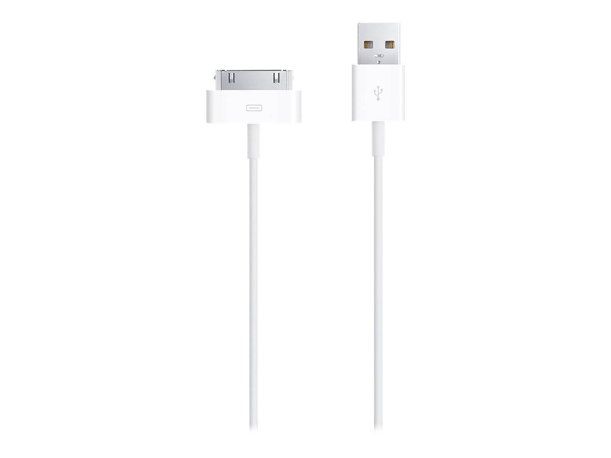 Apple Dock Connector to USB Cable - Câble de chargement / de données - Apple Dock mâle pour USB mâle - MA591ZM/C - Accessoires pour systèmes audio domestiques