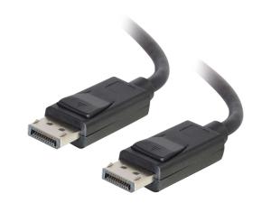 C2G 3ft Ultra High Definition DisplayPort Cable with Latches - 8K DisplayPort Cable - M/M - Câble DisplayPort - DisplayPort (M) pour DisplayPort (M) - 91.4 cm - verrouillé - noir - 54400 - Câbles pour périphérique