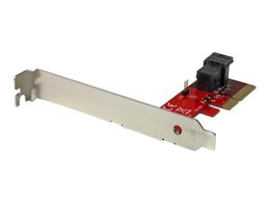 StarTech.com Adaptateur PCI Express x4 vers SFF-8643 pour SSD U.2 PCIe NVMe - Carte d'extension pour SSD U.2 NVMe via slot PCI Express - Adaptateur d'interface - 2.5" - Expansion Slot to U.2 - SAS 12Gb/s - PCIe x4 - rouge - PEX4SFF8643 - Adaptateurs de stockage