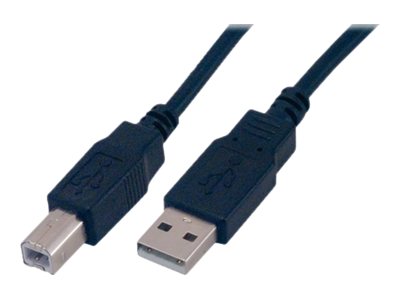 MCL - Câble USB - USB (M) pour USB type B (M) - USB 2.0 - 3 m - noir - MC922AB-3M/N - Câbles USB