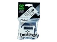 Brother M-K221BZ - Noir sur blanc - Rouleau (0,9 cm x 8 m) 1 cassette(s) bande d'étiquettes - pour P-Touch PT-55, PT-65, PT-75, PT-80, PT-85, PT-90, PT-BB4, PT-M95 - MK221BZ - Rouleaux de papier