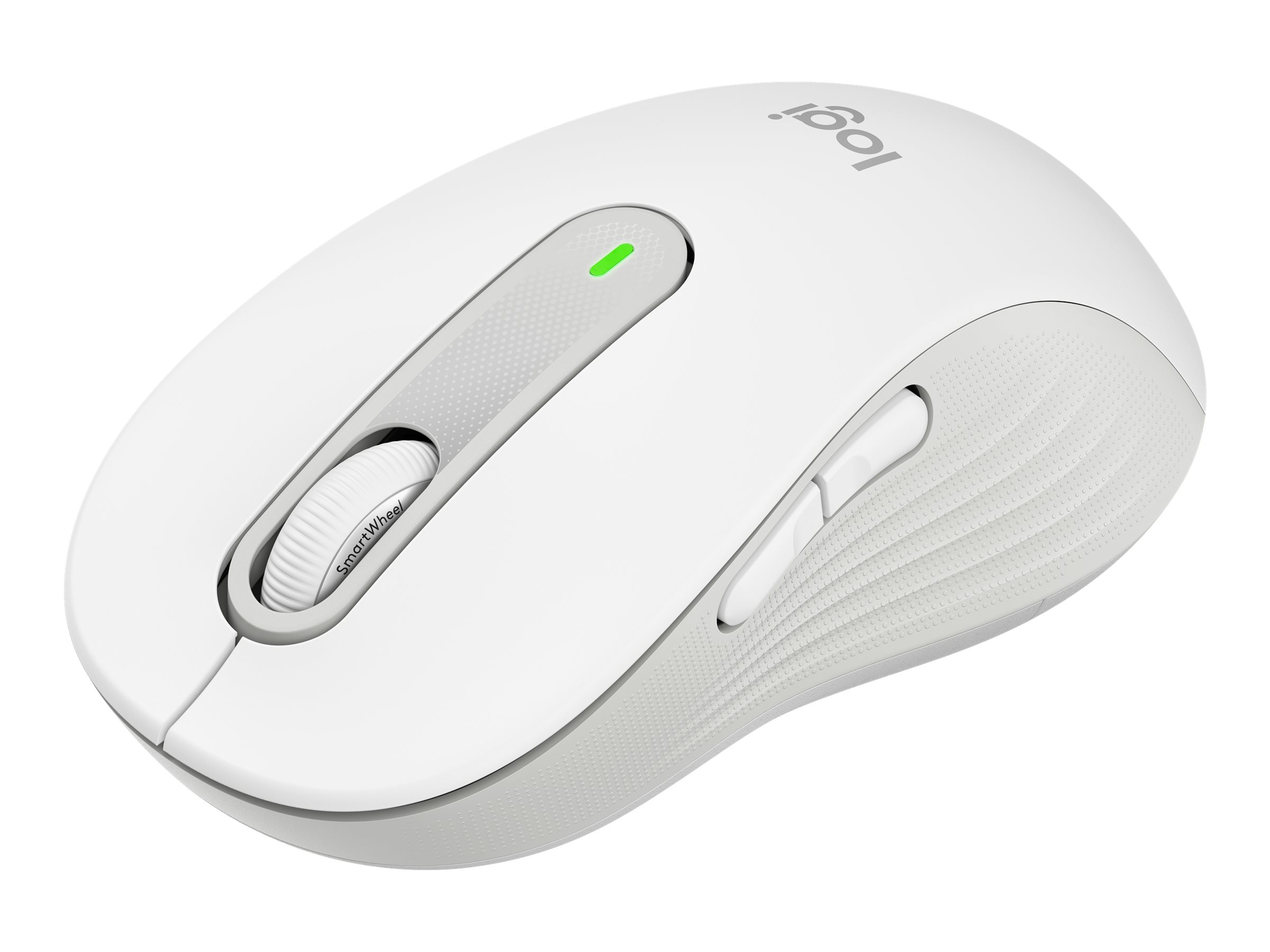 Logitech Signature M650 L pour les entreprises - Souris - pour droitiers - 5 boutons - sans fil - Bluetooth, 2.4 GHz - récepteur USB Logitech Logi Bolt - blanc cassé - 910-006349 - Souris