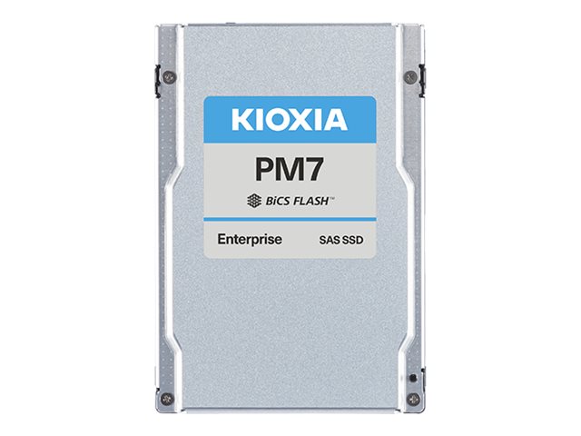 KIOXIA PM7-R Series KPM7VRUG30T7 - SSD - Enterprise, Read Intensive - chiffré - 30720 Go - lecteur auto-cryptant (SED) - interne - 2.5" - SAS 24Gb/s - Self-Encrypting Drive (SED) - KPM7VRUG30T7 - Disques SSD