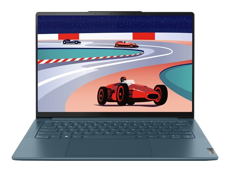 Lenovo Yoga Pro 7 14IRH8 82Y7 - Conception de charnière à 180 degrés - Intel Core i7 - 13700H / jusqu'à 5 GHz - Evo - Win 11 Home - Carte graphique Intel Iris Xe - 16 Go RAM - 512 Go SSD NVMe - 14.5" IPS 2560 x 1600 (2,5 K) @ 90 Hz - Wi-Fi 6E, Bluetooth - sarcelle de marée - clavier : Français - avec CO2 Offset 0.5 ton (2nd Gen) - 82Y7003WFR - Ordinateurs portables