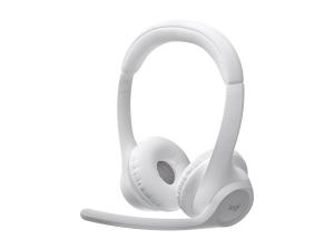 Logitech Zone 300 - Micro-casque - sur-oreille - Bluetooth - sans fil - blanc cassé - 981-001417 - Écouteurs