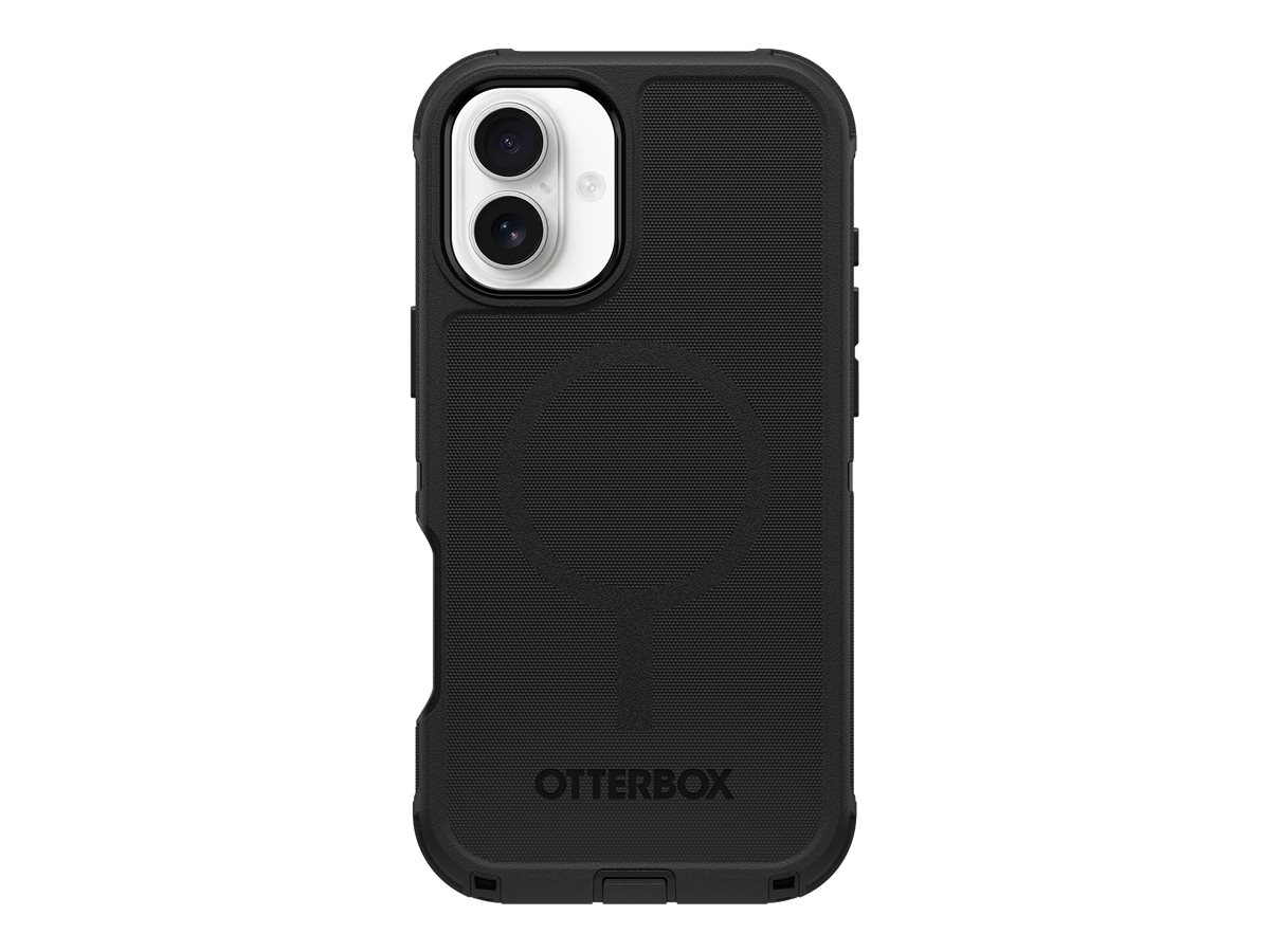 OtterBox Defender Series - Coque de protection pour téléphone portable - compatibilité avec MagSafe - silicone - noir - 77-95952 - Coques et étuis pour téléphone portable