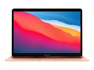 Apple MacBook Air - M1 - M1 7-core GPU - 8 Go RAM - 256 Go SSD - 13.3" IPS 2560 x 1600 (WQXGA) - Wi-Fi 6 - or - clavier : Français - MGND3FN/A - Ordinateurs portables