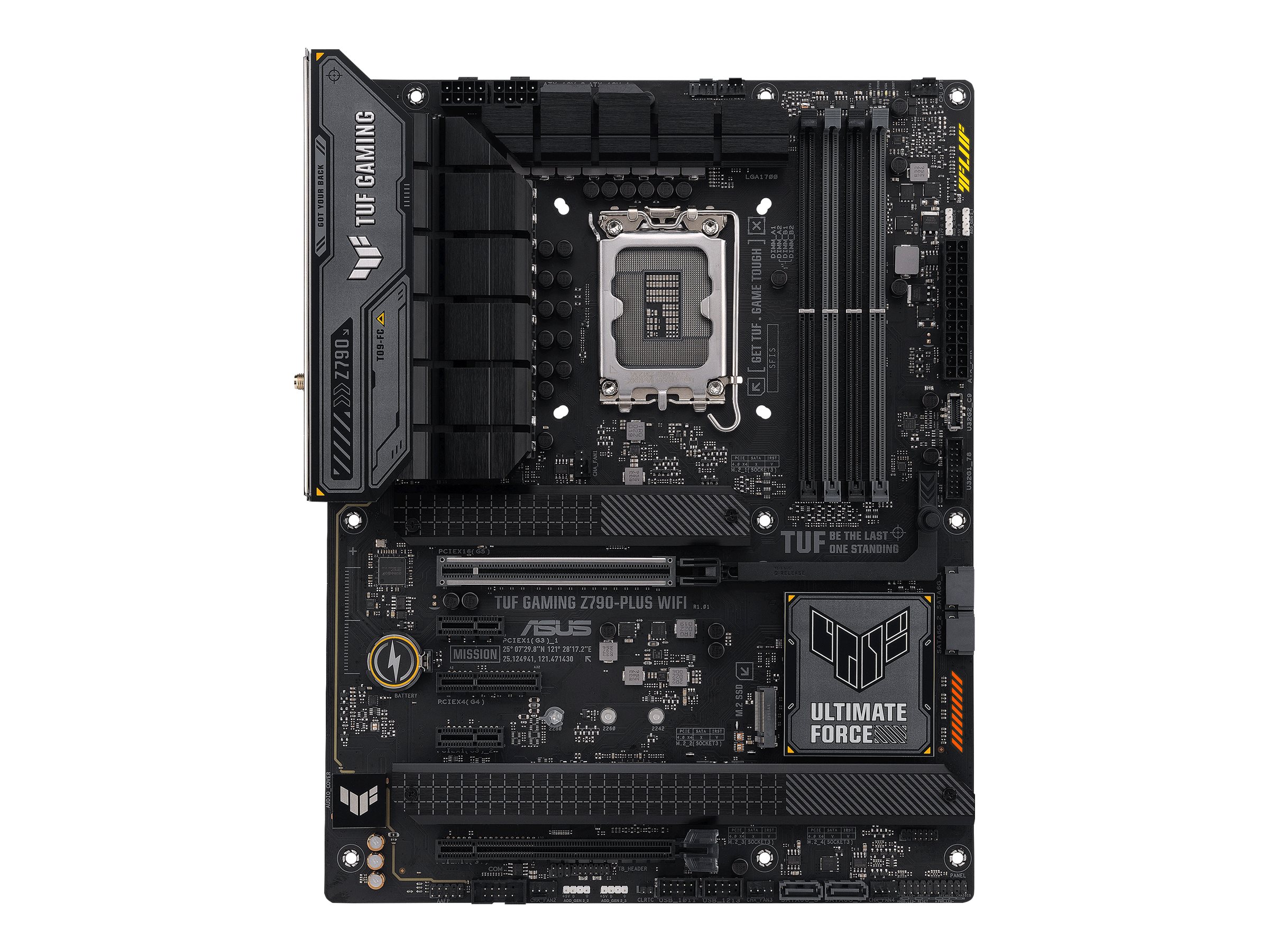 ASUS TUF GAMING Z790-PLUS WIFI - Carte-mère - ATX - Socket LGA1700 - Z790 Chipset - USB-C 3.2 Gen 2x2, USB-C 3.2 Gen2, USB 3.2 Gen 2, USB 3.2 Gen 1 - 2.5 Gigabit LAN, Wi-Fi 6E, Bluetooth - carte graphique embarquée (unité centrale requise) - audio HD (8 canaux) - 90MB1D80-M1EAY0 - Cartes mères (pour processeurs Intel)