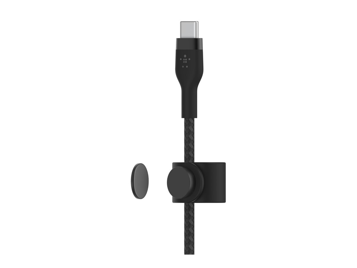 Belkin BOOST CHARGE - Câble Lightning - 24 pin USB-C mâle pour Lightning mâle - 2 m - noir - CAA011BT2MBK - Accessoires pour systèmes audio domestiques