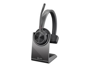 Poly Voyager 4310-M - Voyager 4300 UC series - micro-casque - sur-oreille - Bluetooth - sans fil, filaire - USB-C - noir - Certifié pour Microsoft Teams - 77Y97AA - Écouteurs