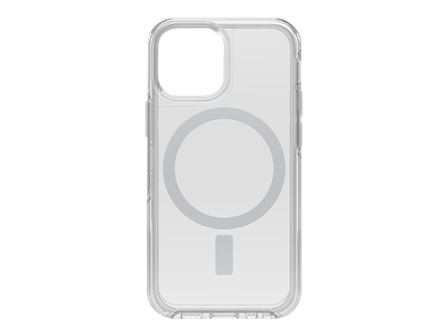 OtterBox Symmetry Series+ - Coque de protection pour téléphone portable - compatibilité avec MagSafe - polycarbonate, caoutchouc synthétique, 50 % de plastique recyclé - clair - pour Apple iPhone 13 mini - 77-84789 - Coques et étuis pour téléphone portable
