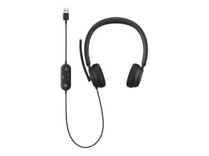 Microsoft Modern USB Headset - Micro-casque - sur-oreille - filaire - USB - noir - commercial - Certifié pour Microsoft Teams - 8JN-00004 - Écouteurs