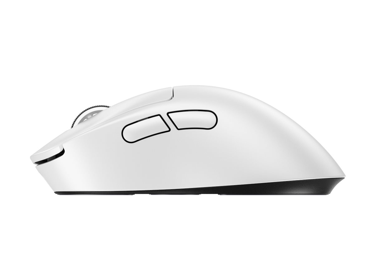 Logitech G PRO X SUPERLIGHT 2 DEX - Souris - jeux - ergonomique - pour droitiers - optique - 5 boutons - sans fil, filaire - 2.4 GHz, USB - blanc - 910-007366 - Souris