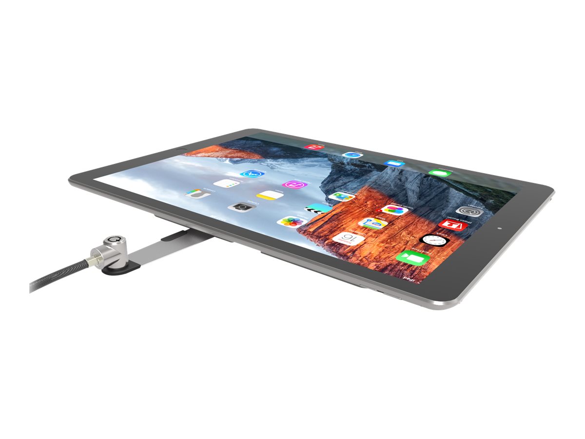 Compulocks Antivol Universel Macbook, PC, Tablette Adaptateur avec câble à clé - Kit de sécurité - argent - BLD01KL - Accessoires pour ordinateur portable et tablette