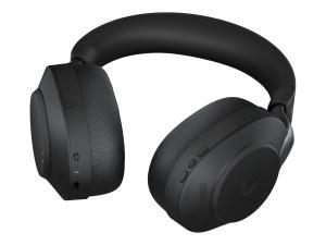 Jabra Evolve2 85 MS Stereo - Micro-casque - circum-aural - Bluetooth - sans fil, filaire - Suppresseur de bruit actif - jack 3,5mm - isolation acoustique - noir - Certifié pour Microsoft Teams - 28599-999-889 - Écouteurs