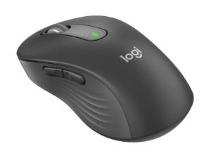 Logitech Signature M650 L - Souris - grande taille - optique - 5 boutons - sans fil - Bluetooth, 2.4 GHz - récepteur USB Logitech Logi Bolt - graphite - 910-006236 - Souris