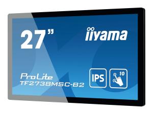 iiyama ProLite TF2738MSC-B2 - Écran LED - 27" - cadre ouvert - écran tactile - 1920 x 1080 Full HD (1080p) @ 60 Hz - A-MVA+ - 300 cd/m² - 3000:1 - 5 ms - HDMI, DVI, DisplayPort - haut-parleurs - noir - TF2738MSC-B2 - Écrans d'ordinateur