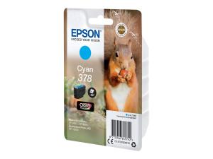 Epson 378 - 4.1 ml - cyan - original - blister - cartouche d'encre - pour Expression Home XP-8605, 8606; Expression Home HD XP-15000; Expression Photo XP-8505, 8700 - C13T37824010 - Cartouches d'encre Epson