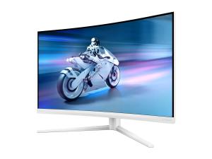 Philips Evnia 5000 32M2C5501 - Écran LED - jeux - incurvé - 32" (31.5" visualisable) - 2560 x 1440 QHD @ 180 Hz - Fast VA - 3500:1 - HDR10 - 0.5 ms - 2xHDMI, DisplayPort - blanc - 32M2C5501/00 - Écrans d'ordinateur