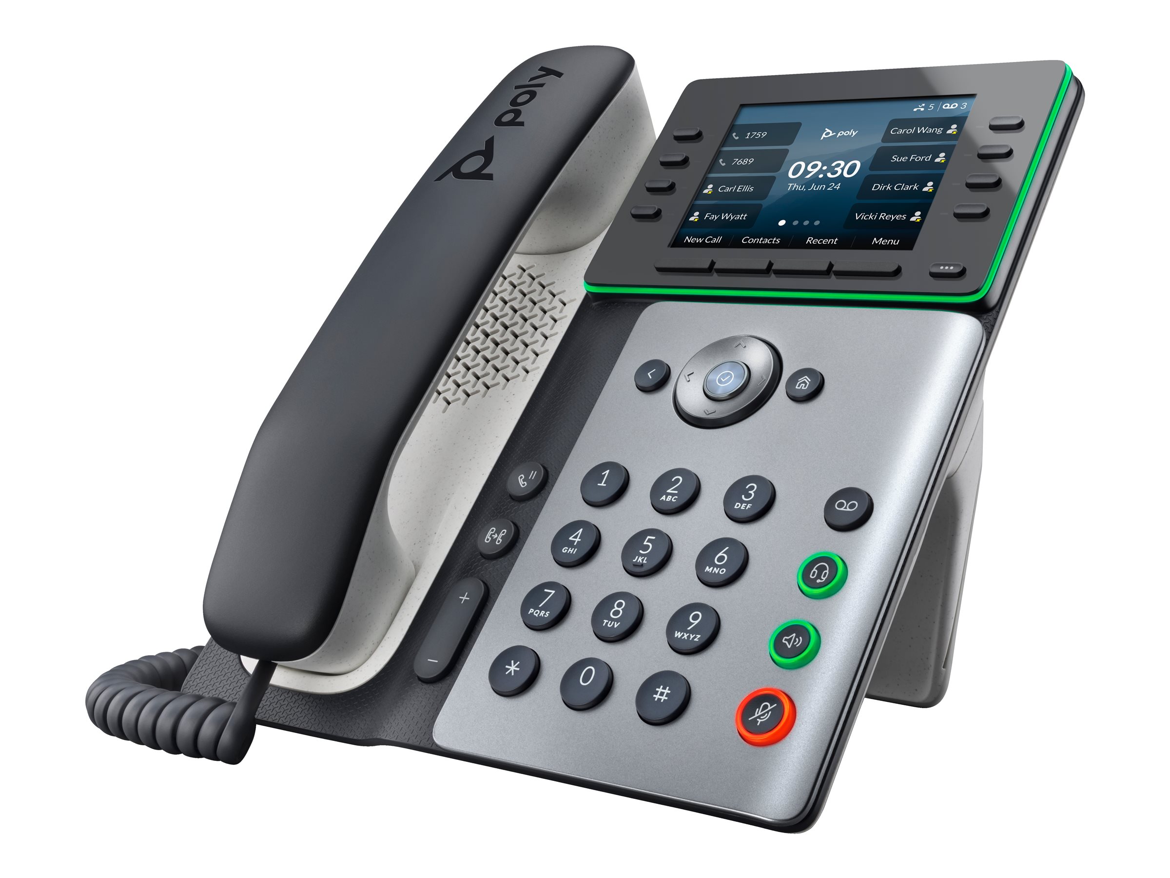 Poly Edge E350 - Téléphone VoIP avec ID d'appelant/appel en instance - (conférence) à trois capacité d'appel - SIP, SDP - 82M89AA - Téléphones filaires