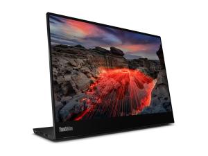 Lenovo ThinkVision M14t Gen 2 - Écran LED - 14" - portable - écran tactile - 2240 x 1400 - IPS - 300 cd/m² - 1500:1 - 6 ms - 2xUSB-C - noir corbeau - 63FDUAT6WL - Écrans d'ordinateur