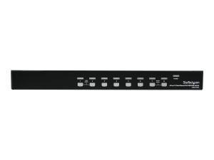StarTech.com Commutateur écran clavier souris USB montable en rack - Switch KVM pour écran PC à 8 ports DVI - Compatible HDMI - Commutateur KVM - 8 x KVM port(s) - 1 utilisateur local - Montable sur rack - pour P/N: RK12OD2, RK2537BKM, RK3236BKF, RK4236BKB, RK4242BK24, RK4242BK30, RKQMCAB12V2 - SV831DVIU - Commutateurs KVM