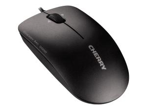 CHERRY MC 2000 - Souris - droitiers et gauchers - infrarouge - 3 boutons - filaire - USB - noir - JM-0600-2 - Souris