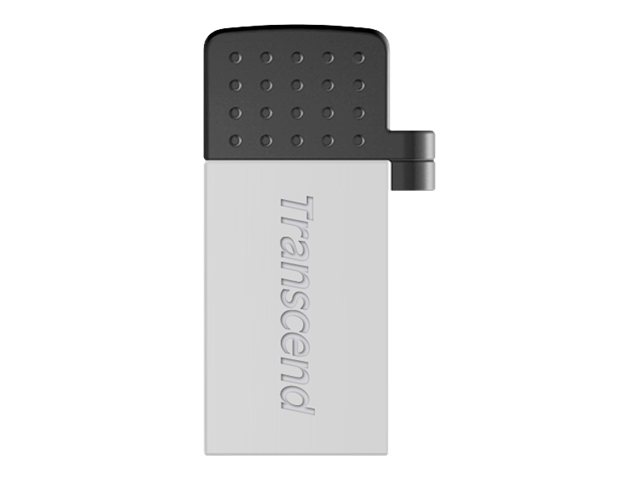 Transcend JetFlash Mobile 380 - Clé USB - 32 Go - USB 2.0 - argent - TS32GJF380S - Lecteurs flash