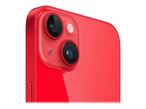 Apple iPhone 14 - (PRODUCT) RED - 5G smartphone - double SIM / Mémoire interne 128 Go - écran OEL - 6.1" - 2532 x 1170 pixels - 2x caméras arrière 12 MP, 12 MP - front camera 12 MP - rouge - MPVA3ZD/A - iPhone